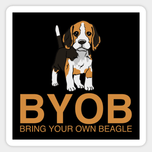 Bring Your Own Beagle Sticker